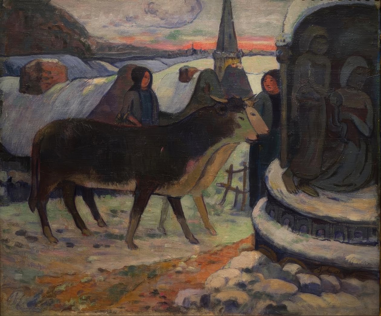 Święta Noc (błogosławieństwo wołu) autorstwa Paul Gauguin