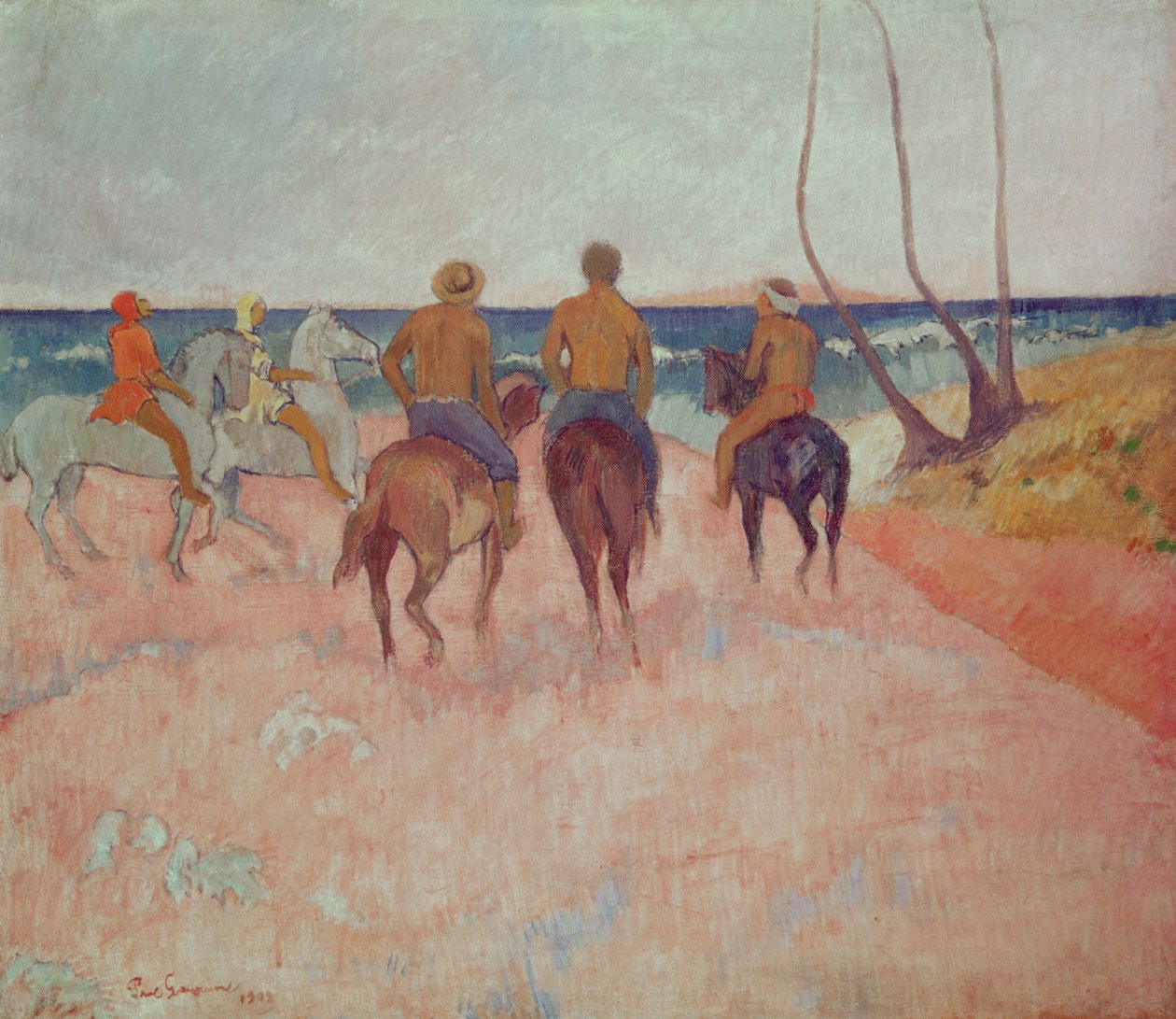 Jeździec na plaży (Hiva Hoa) 1902 autorstwa Paul Gauguin