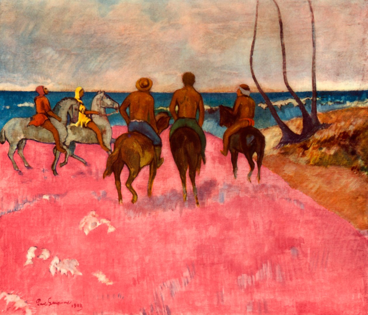 Jeźdźcy na brzegu, 1902, 1937. autorstwa Paul Gauguin