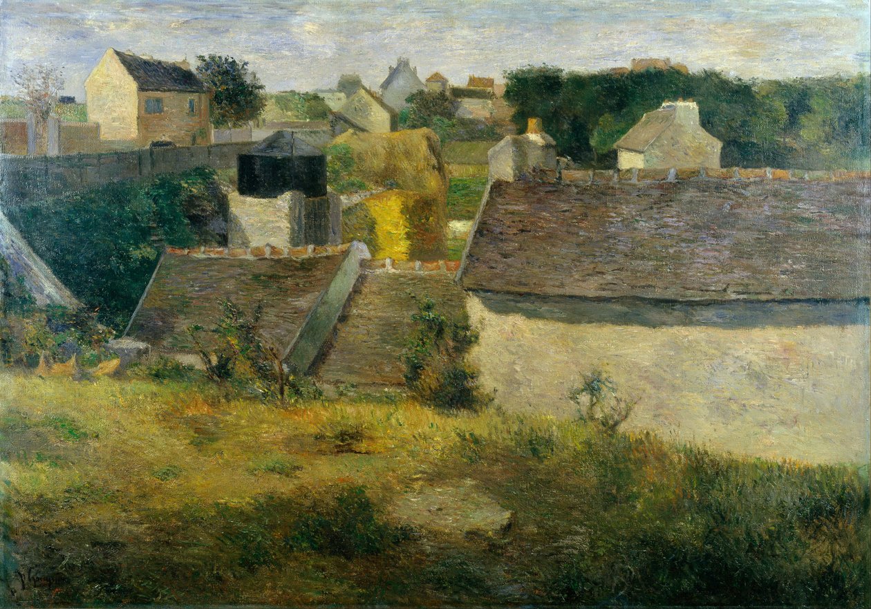 Domy w Vaugirard Domy Vaugiraud, 1880. autorstwa Paul Gauguin