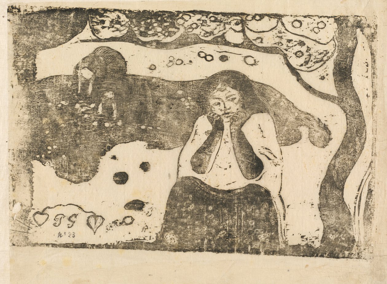 Ludzki smutek (Miseres humaines) autorstwa Paul Gauguin