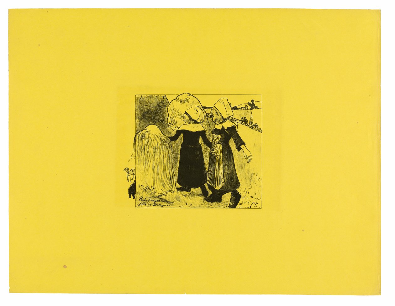 Joies de Bretagne (Radości Bretanii), z Suity Volpini autorstwa Paul Gauguin