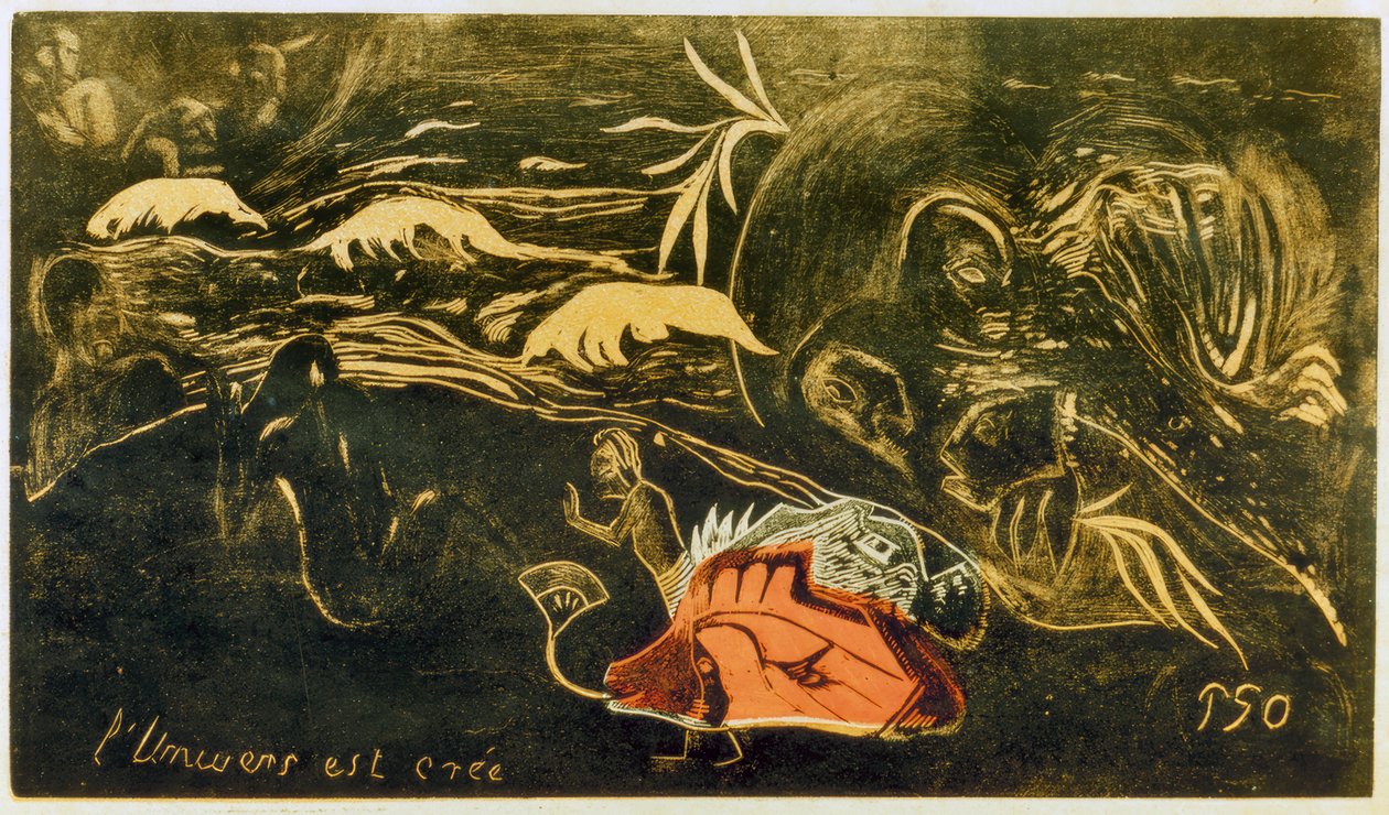 Wszechświat jest stworzony autorstwa Paul Gauguin