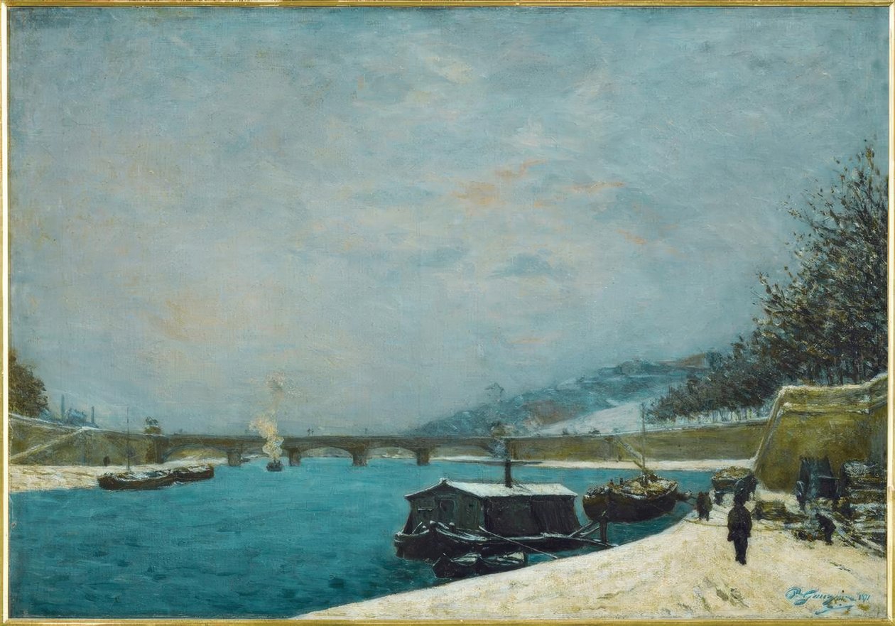 Sekwana w Pont de Jena autorstwa Paul Gauguin