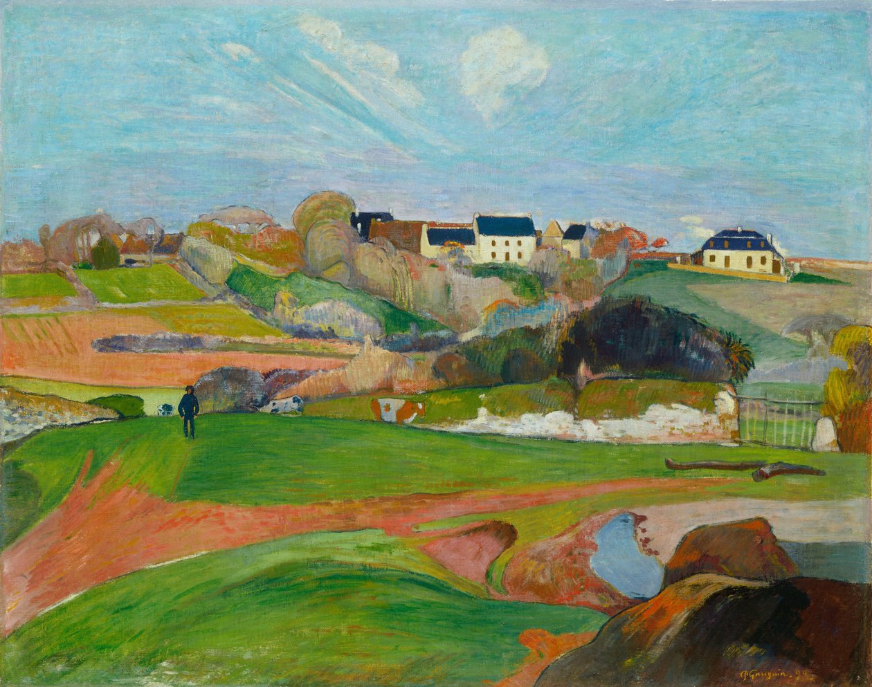 Krajobraz w Le Pouldu, 1890. autorstwa Paul Gauguin