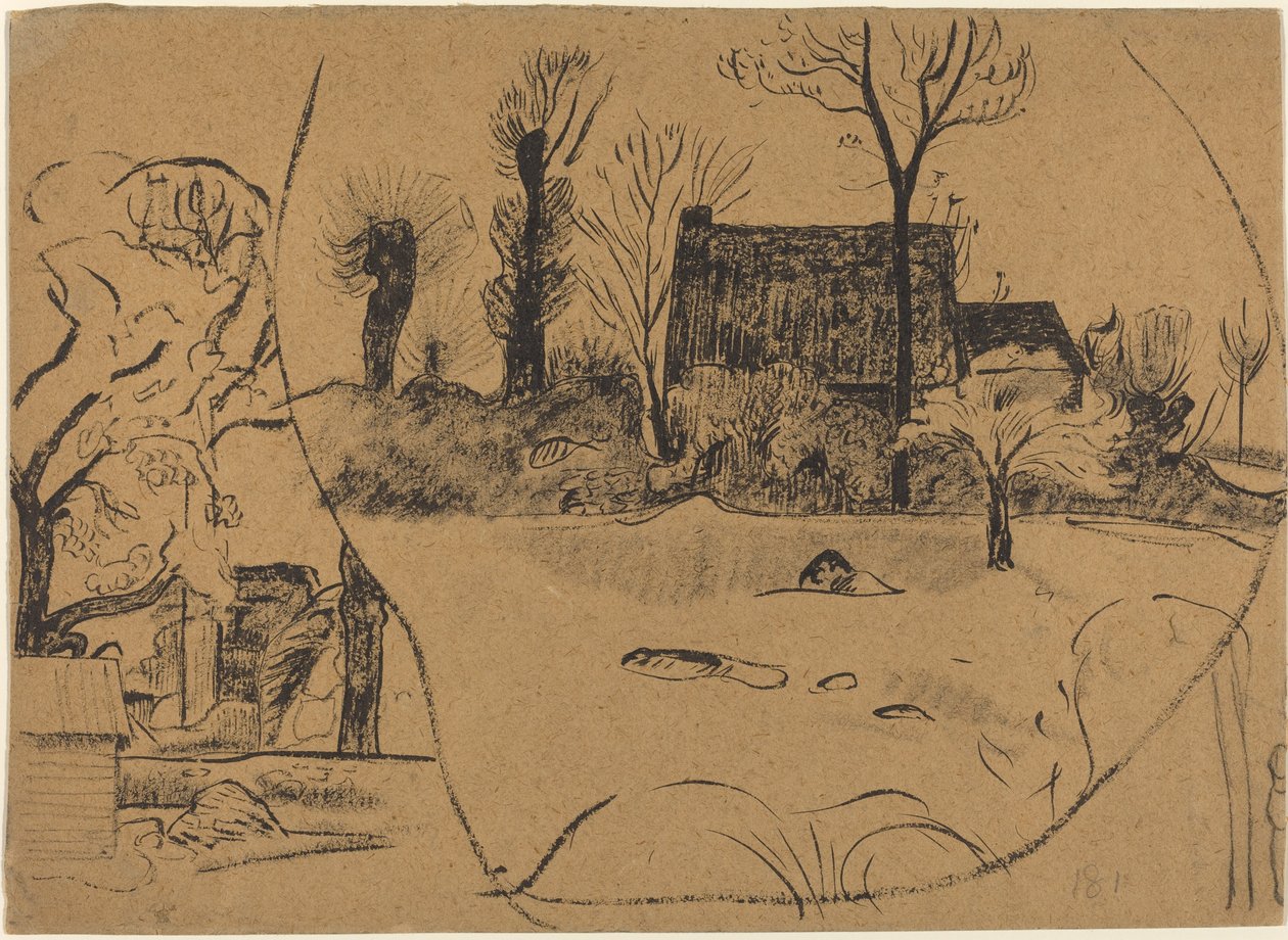 Krajobraz w Pont-Aven autorstwa Paul Gauguin