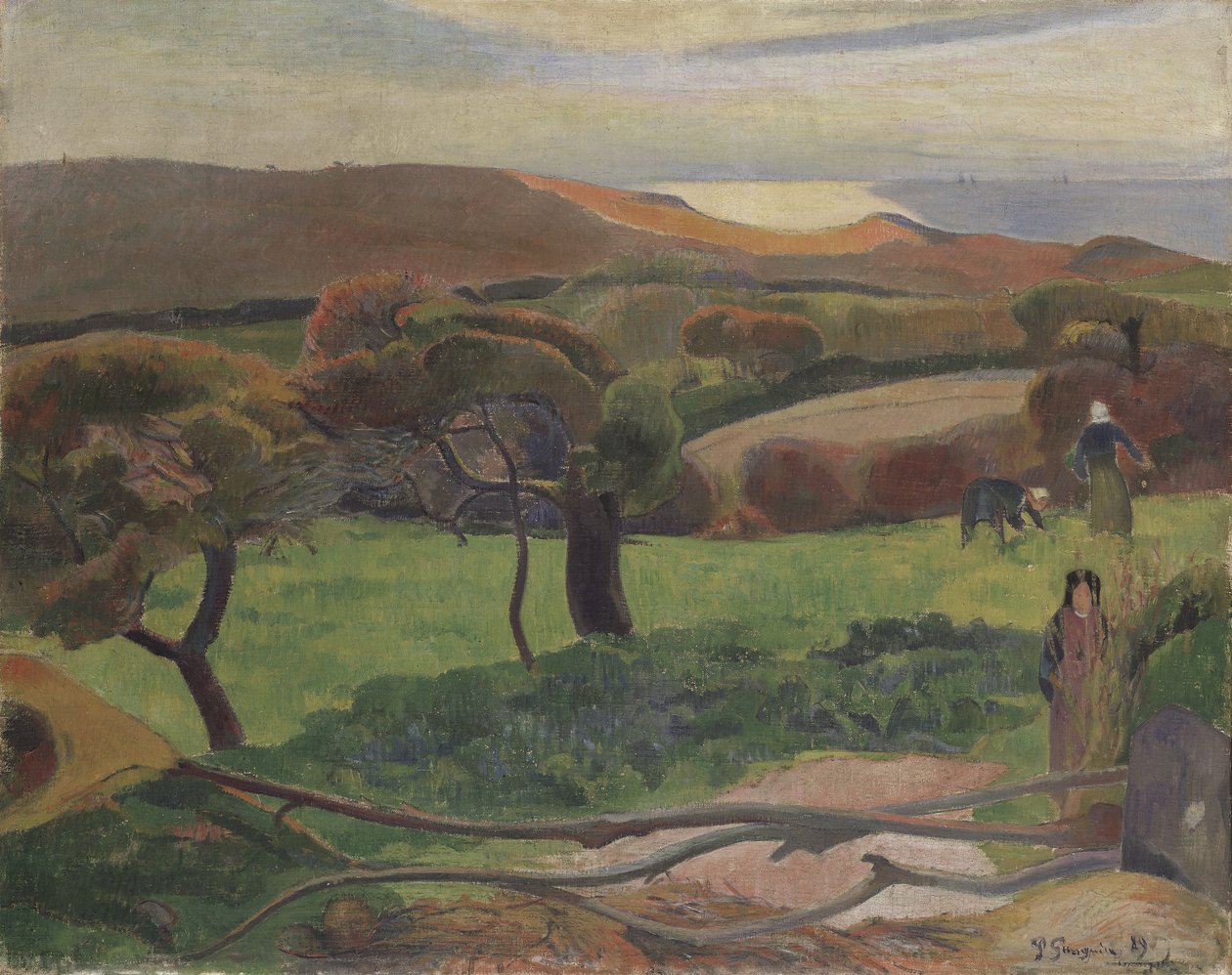 Krajobraz z Bretanii autorstwa Paul Gauguin