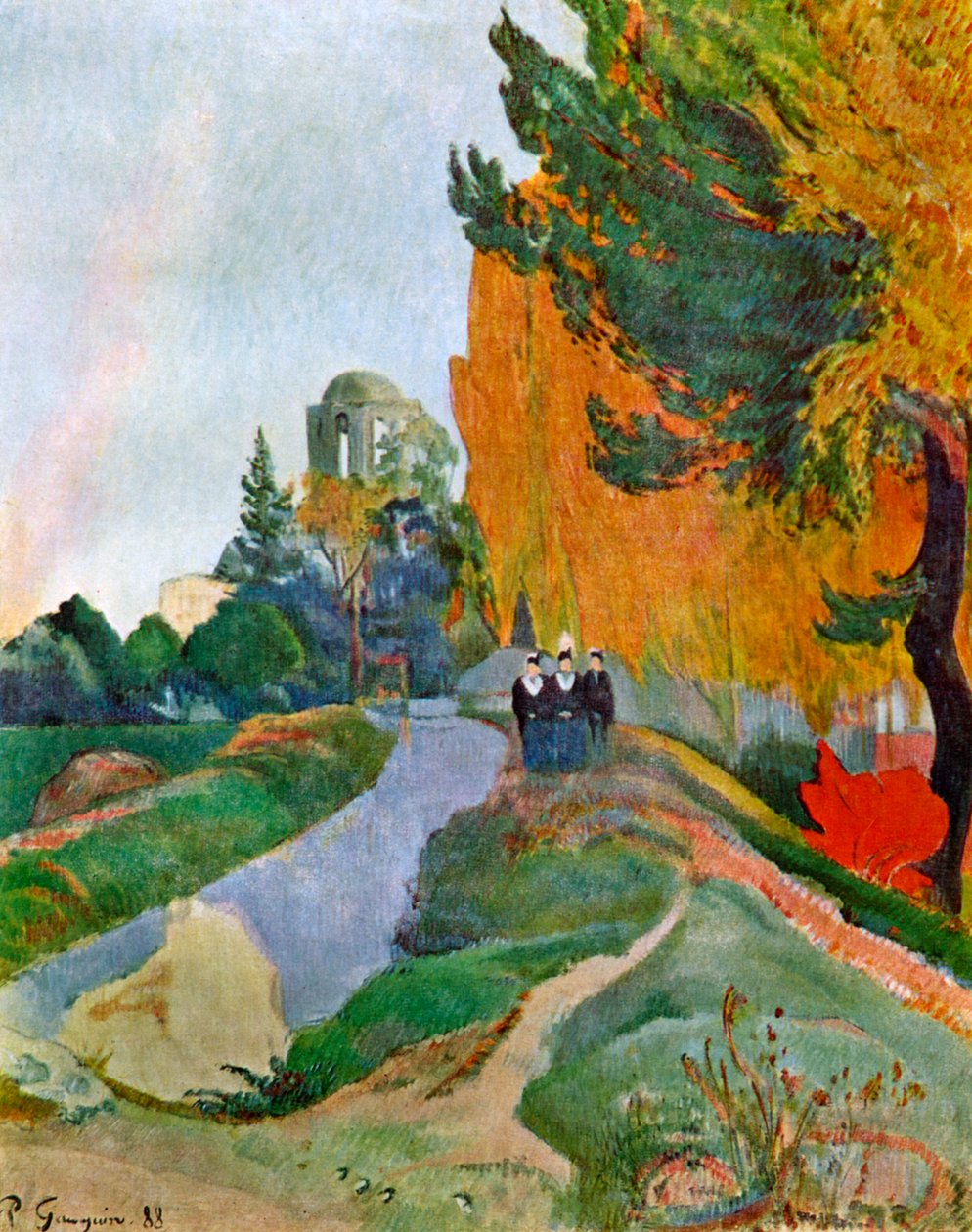 Krajobraz w Arles w pobliżu Alyscamps, 1888 1939. autorstwa Paul Gauguin