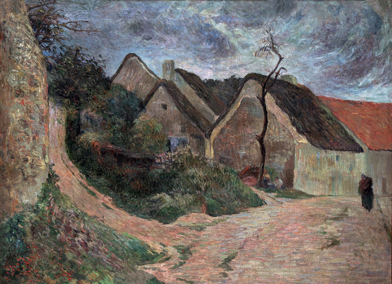 Krajobraz w Osny par Gauguin, Paul Eugene Henri (1848-1903). Olej na płótnie, format : 76,5x101 autorstwa Paul Gauguin
