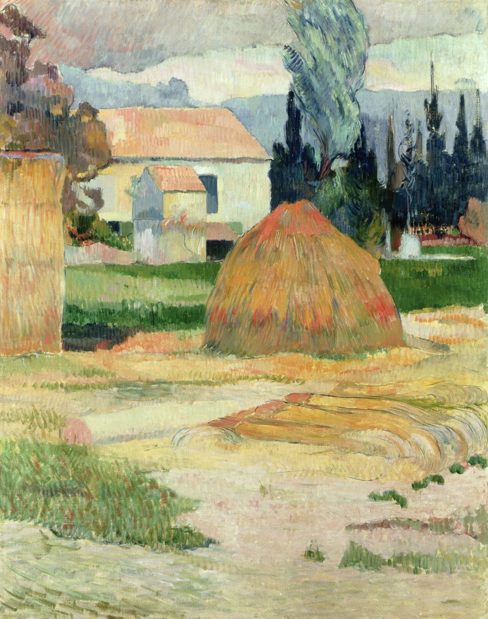 Krajobraz w pobliżu Arles autorstwa Paul Gauguin