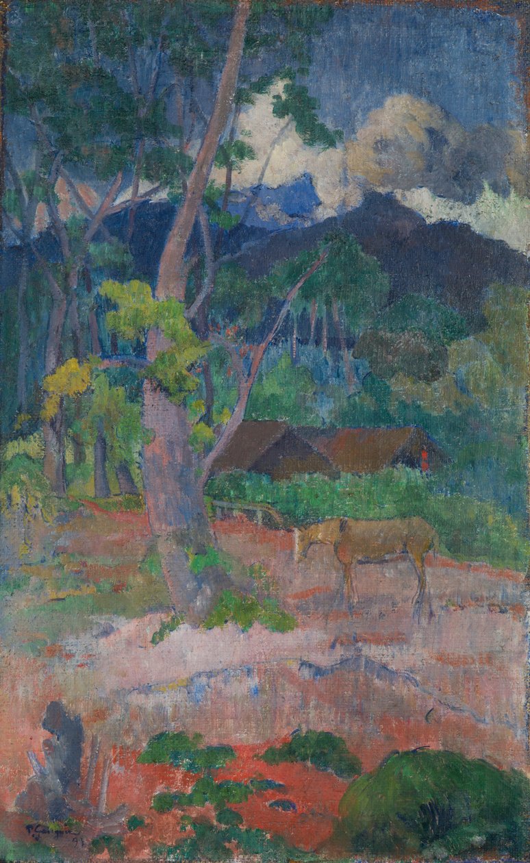 Krajobraz z koniem autorstwa Paul Gauguin