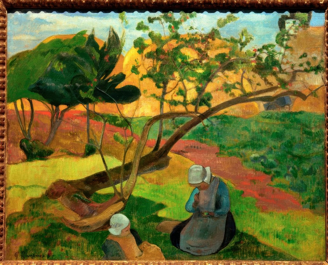 Krajobraz z dwiema bretońskimi kobietami autorstwa Paul Gauguin