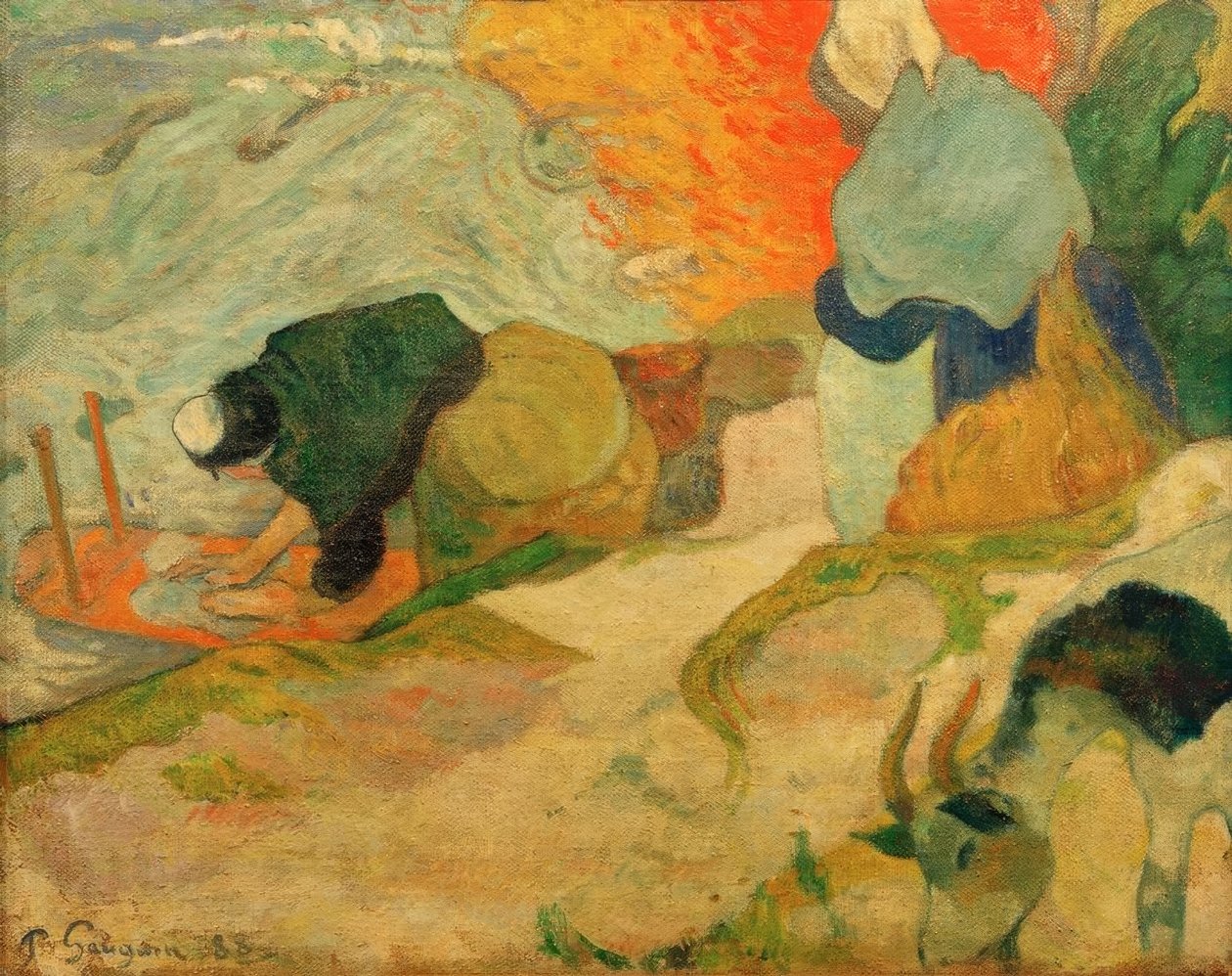 Pralki w Arles autorstwa Paul Gauguin