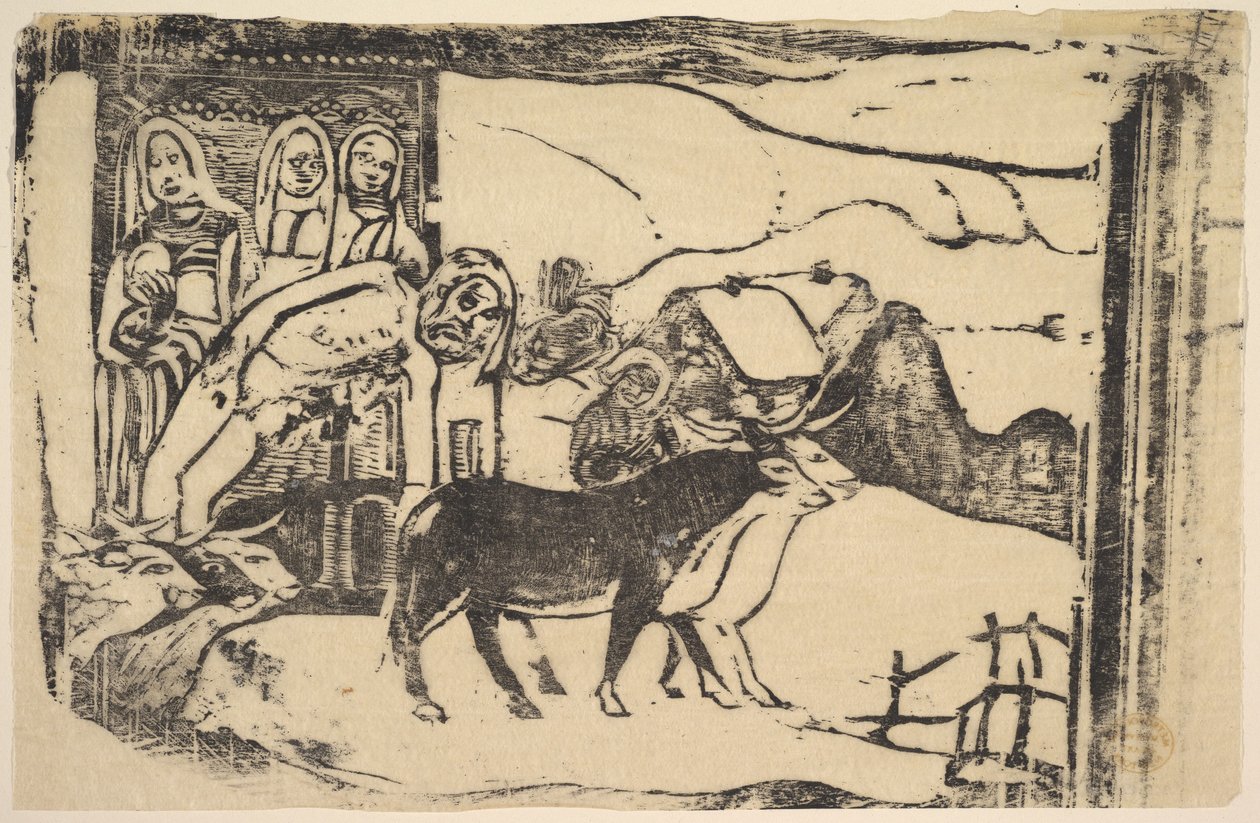 Kalwaria bretońska, 1898-99. autorstwa Paul Gauguin