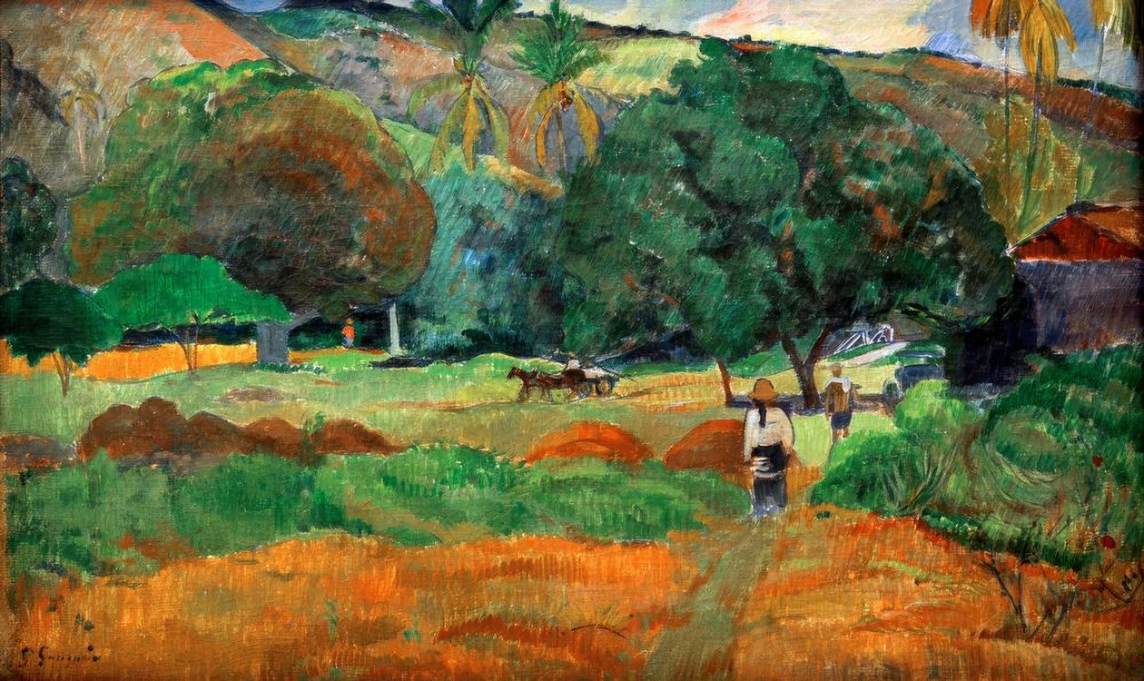 Dolina autorstwa Paul Gauguin