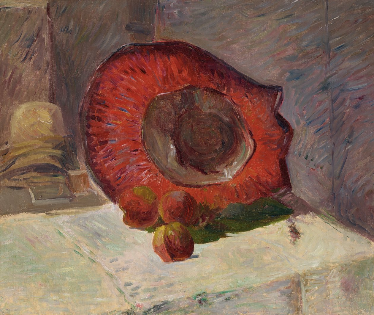 Czerwony kapelusz autorstwa Paul Gauguin