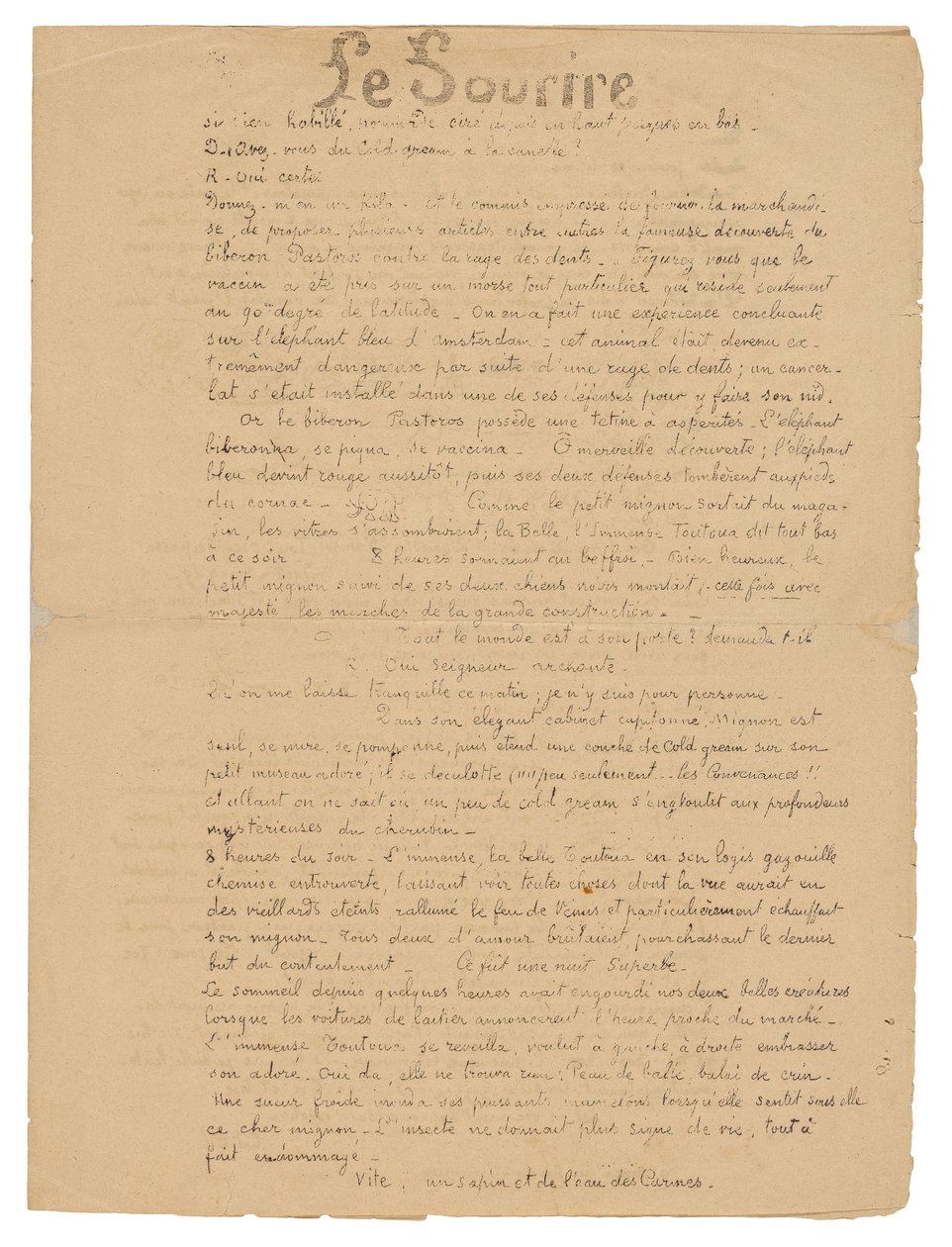 Le sourire: Journal sérieux, 19 września 1899 r. autorstwa Paul Gauguin