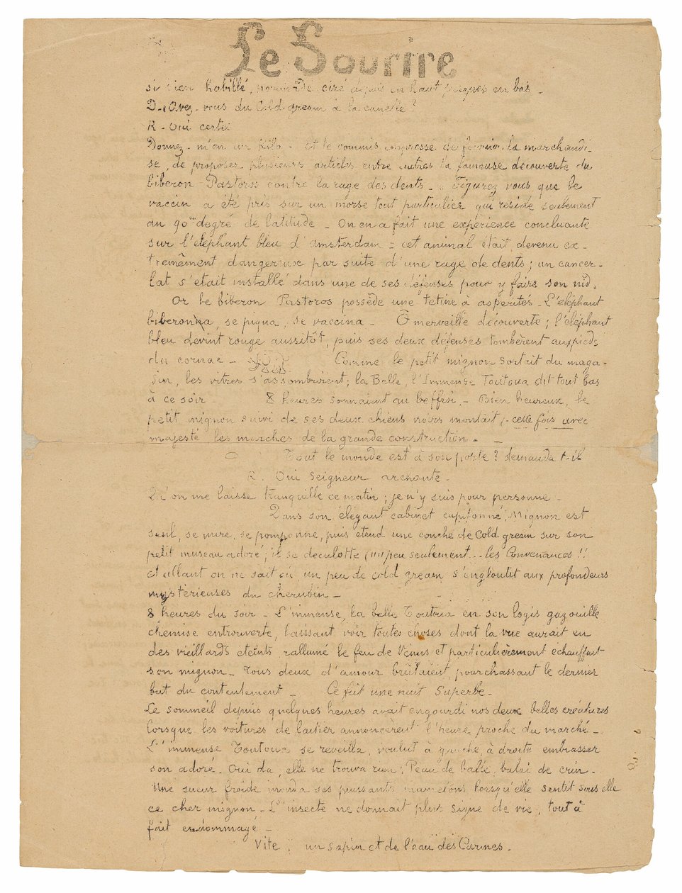 Le sourire: Journal sérieux, 19 września 1899 r. autorstwa Paul Gauguin