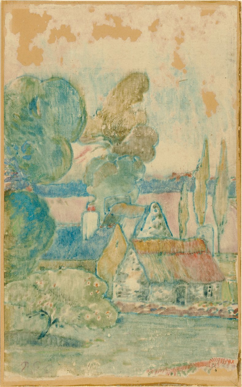 Domki autorstwa Paul Gauguin