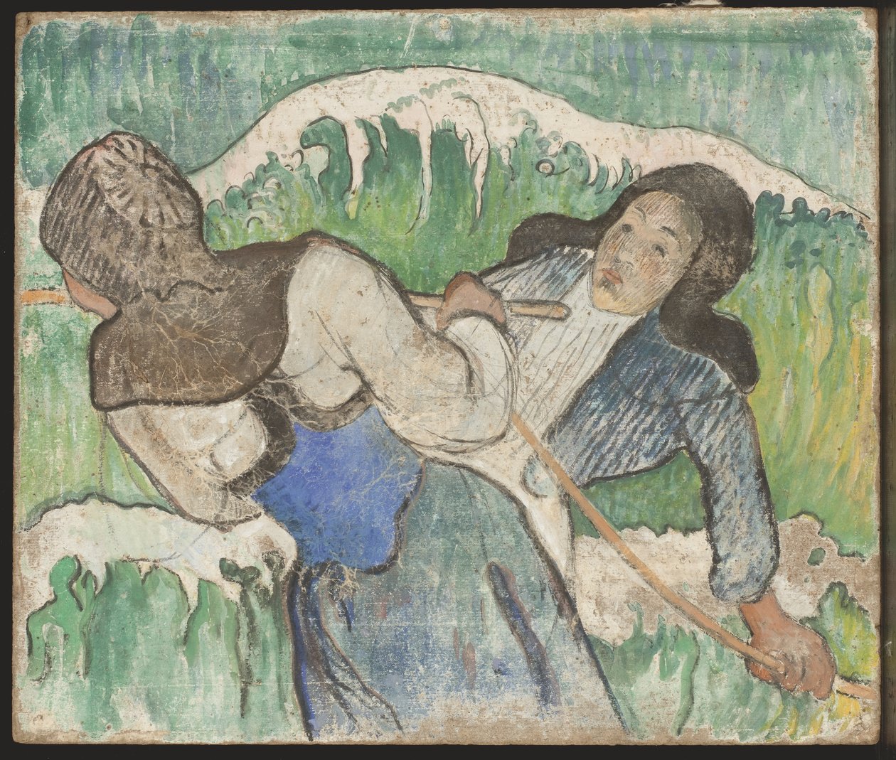 Rybaczki z Goëmon, ok. 1888-90 autorstwa Paul Gauguin