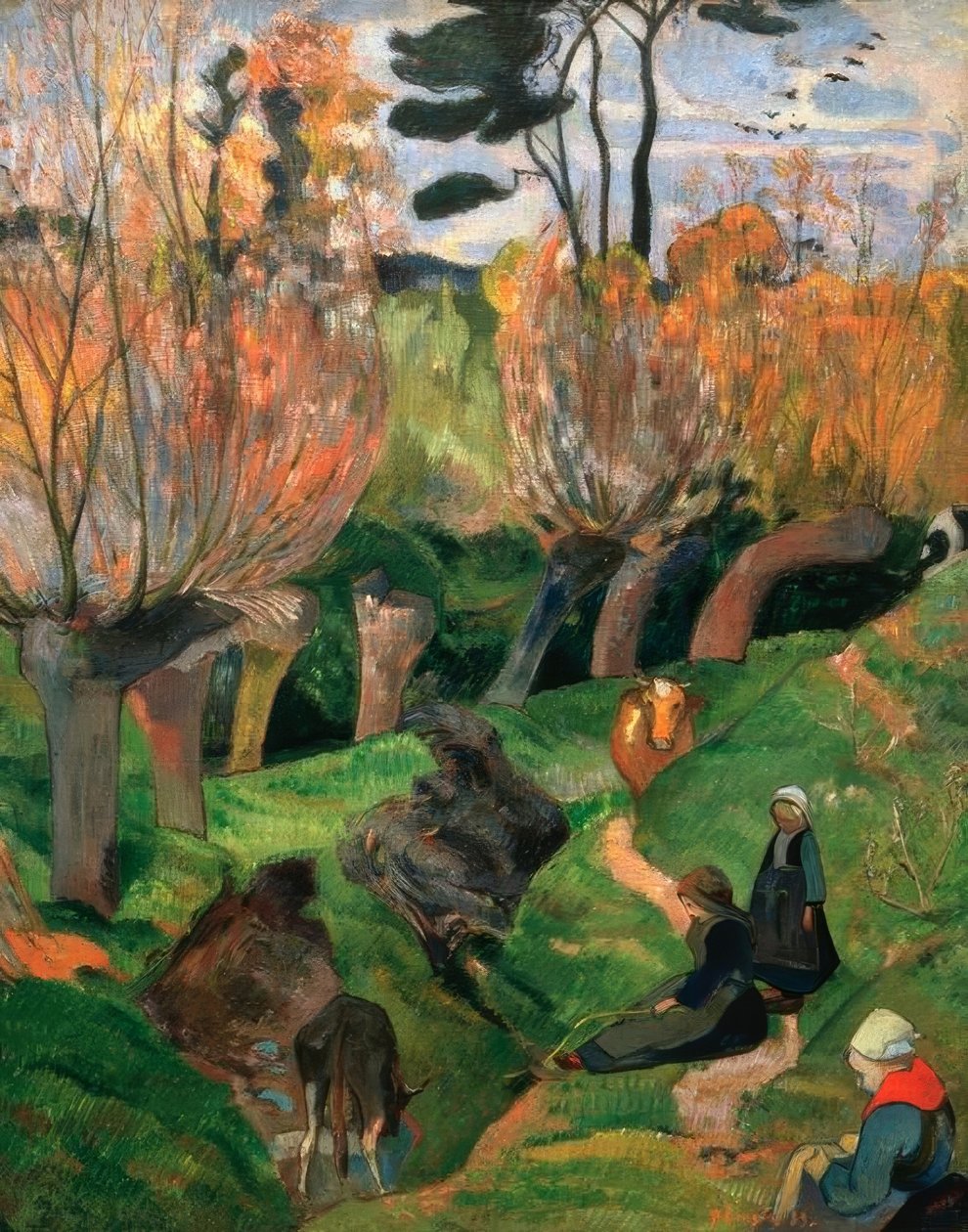 Wierzby autorstwa Paul Gauguin
