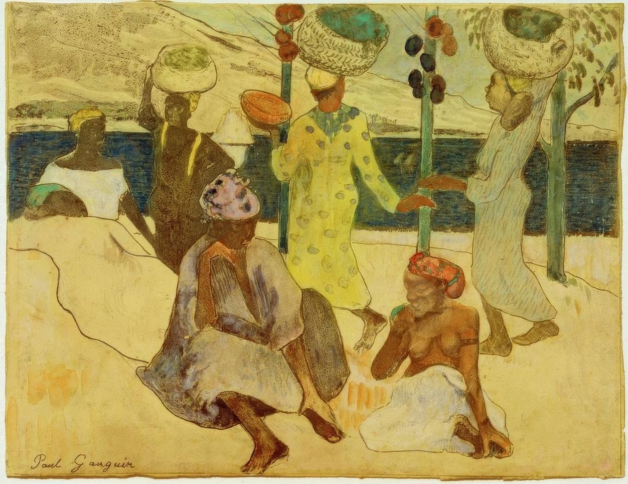 Cykady i mrówki autorstwa Paul Gauguin