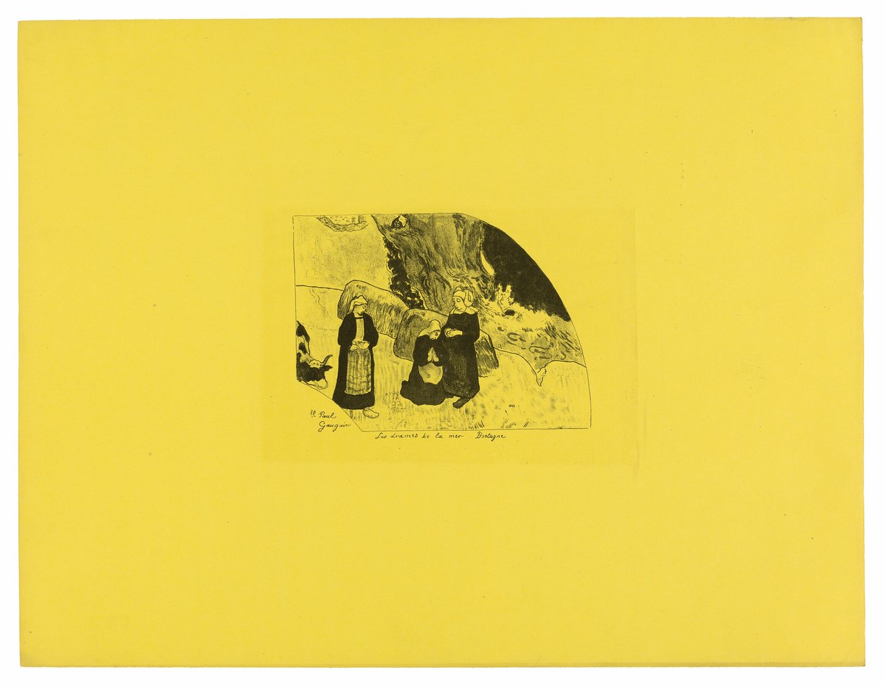 Dramaty morza: Bretania, z Suity Volpini autorstwa Paul Gauguin