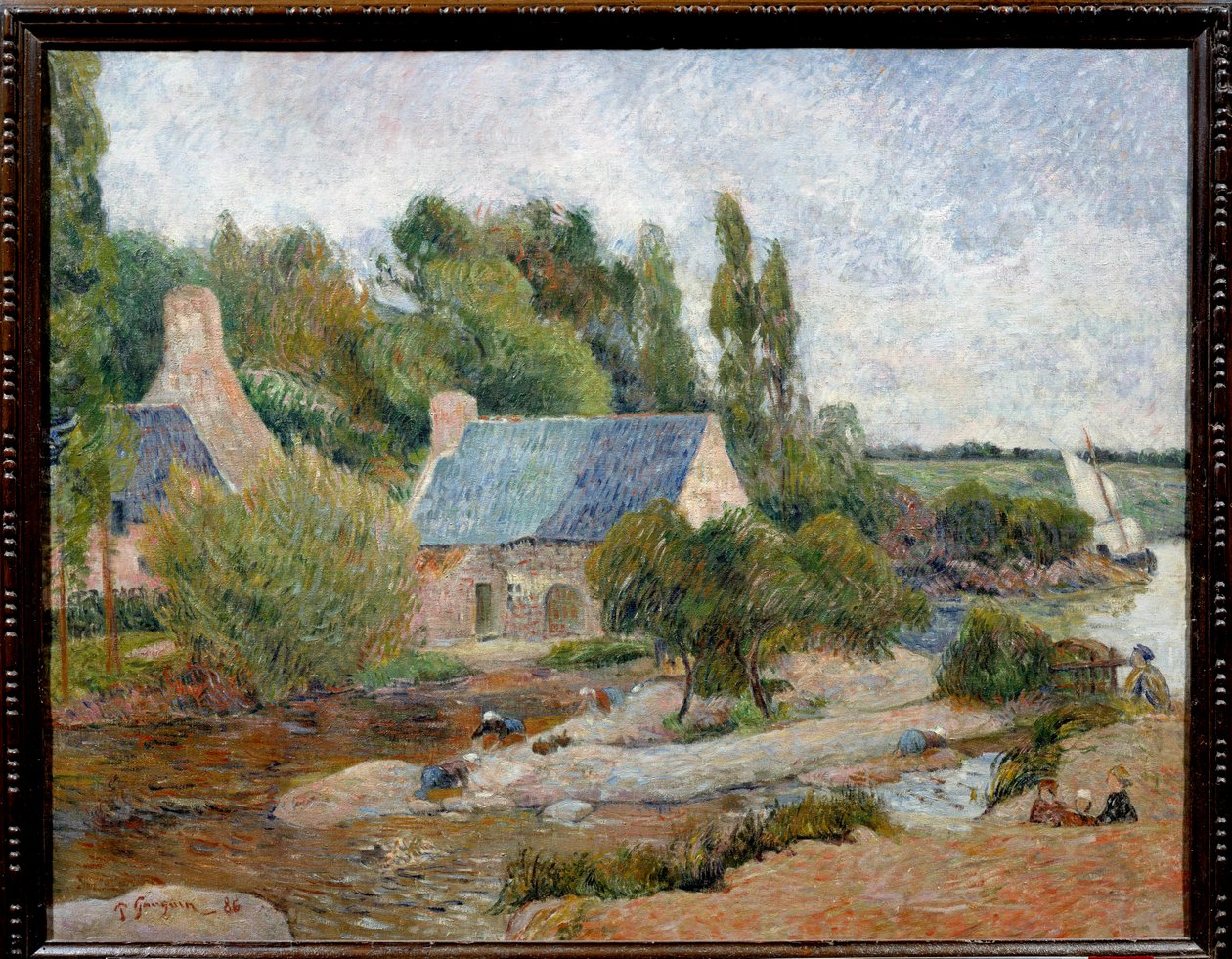 Les lavandières à Pont Aven (Pont-Aven) Obraz Paula Gauguina (1848-1903) 1886 nd. 0,71 x 0,90 m Paryż, musee d