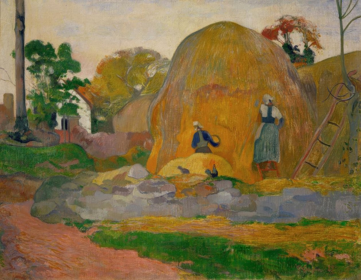 Żółte kamienie młyńskie lub blond żniwa autorstwa Paul Gauguin