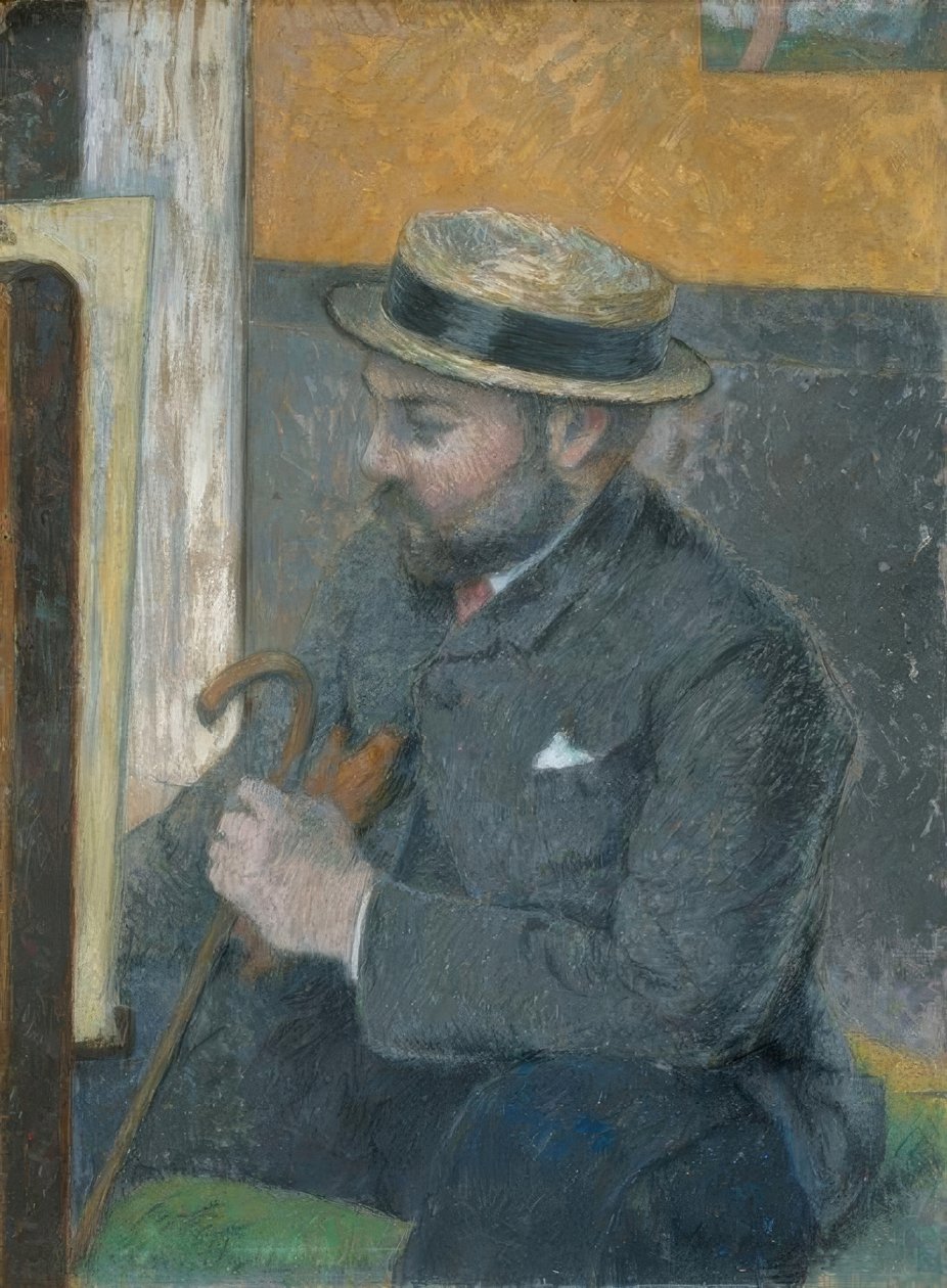 Mężczyzna z wioślarzem autorstwa Paul Gauguin