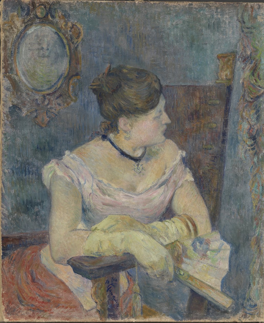 Madame Mette Gauguin w sukni wieczorowej, 1884. autorstwa Paul Gauguin