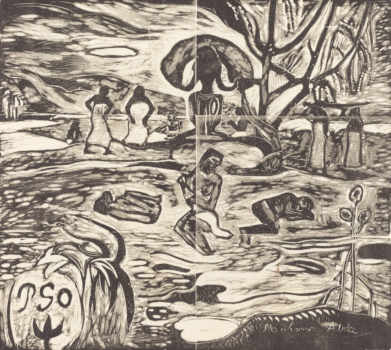 Mahana Atua Pokarm bogów, 18941895. autorstwa Paul Gauguin