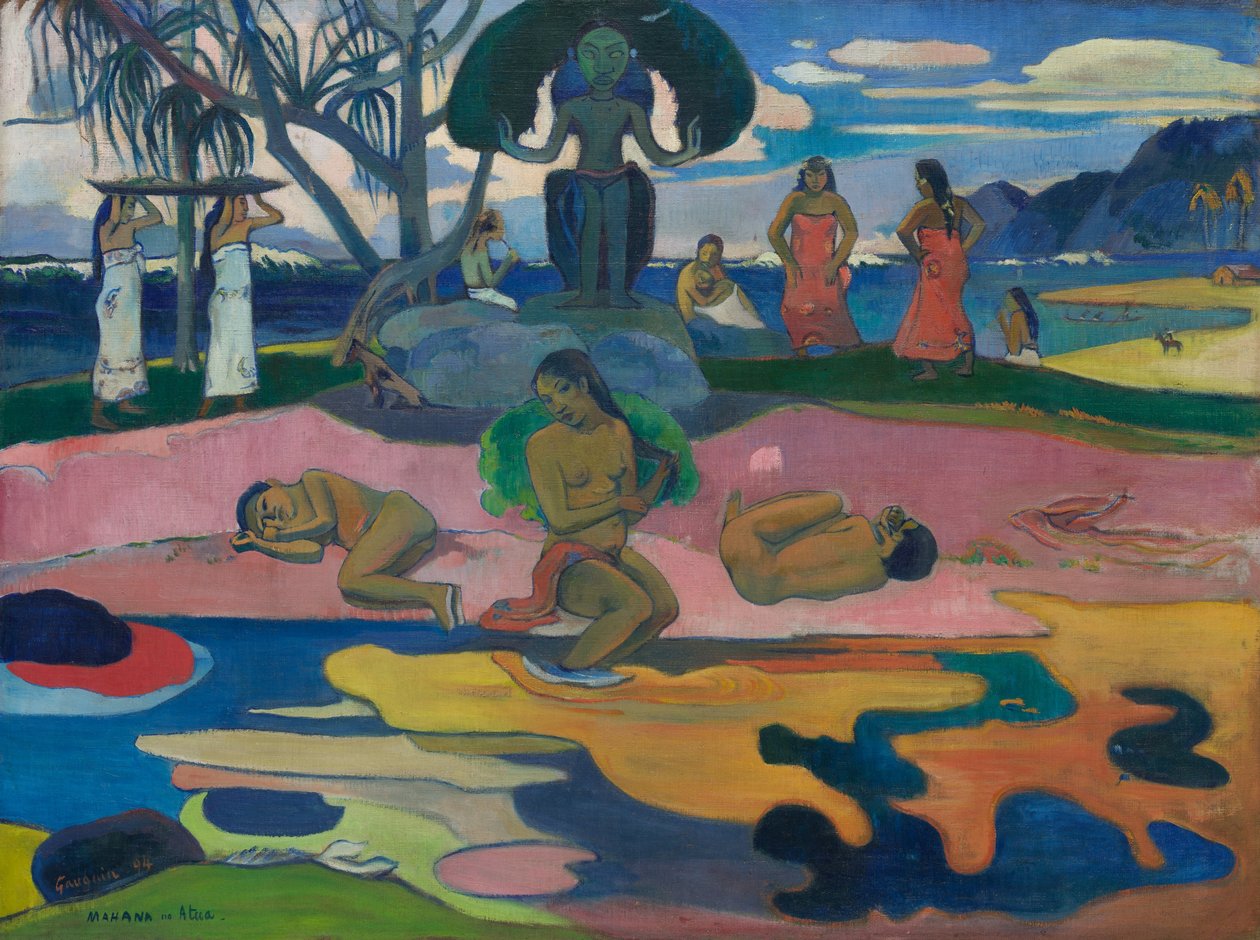 Mahana no atua (Dzień Boga) autorstwa Paul Gauguin