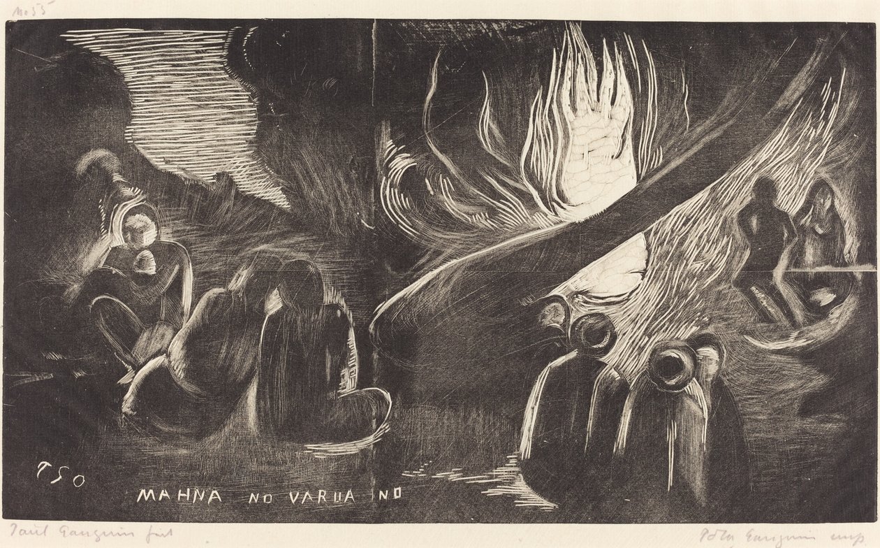 Mahna no Varua Ino (Diabeł mówi) autorstwa Paul Gauguin