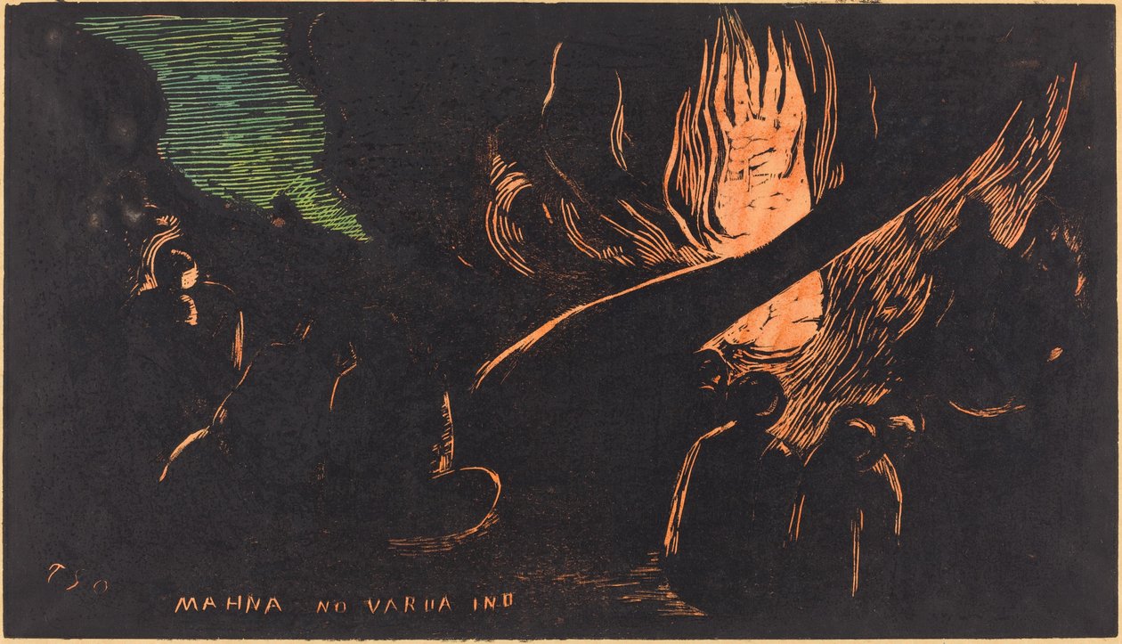 Mahna no Varua Ino (Diabeł mówi) autorstwa Paul Gauguin