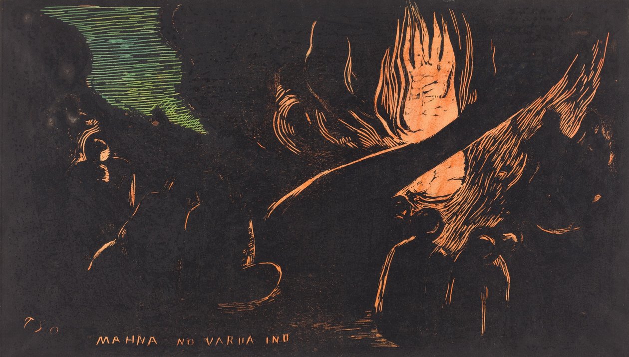 Mahna no Varua Ino Diabeł mówi, 18941895. autorstwa Paul Gauguin