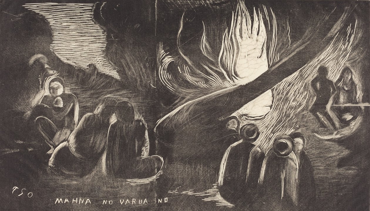 Mahna no Varua Ino Diabeł mówi, 18941895. autorstwa Paul Gauguin
