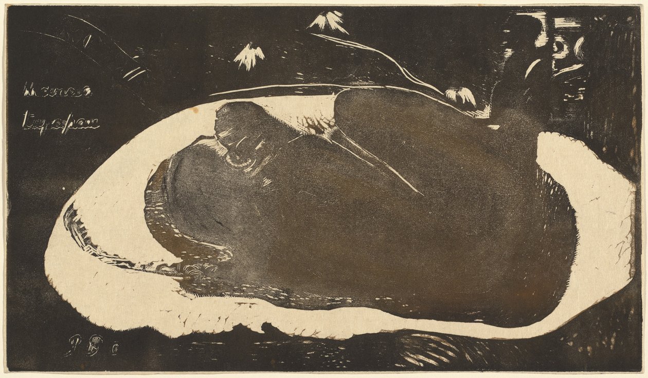 Jest nawiedzana przez ducha autorstwa Paul Gauguin