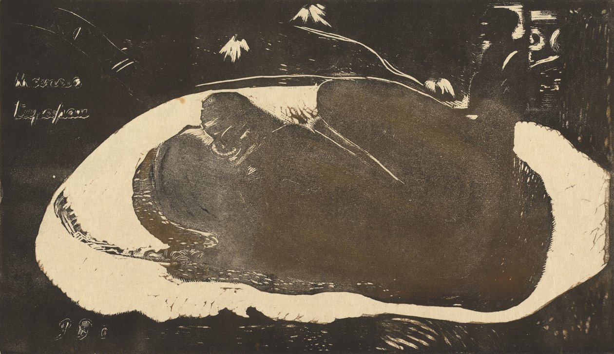 Manao Tupapau Nawiedzana przez ducha, 1893-1894. autorstwa Paul Gauguin