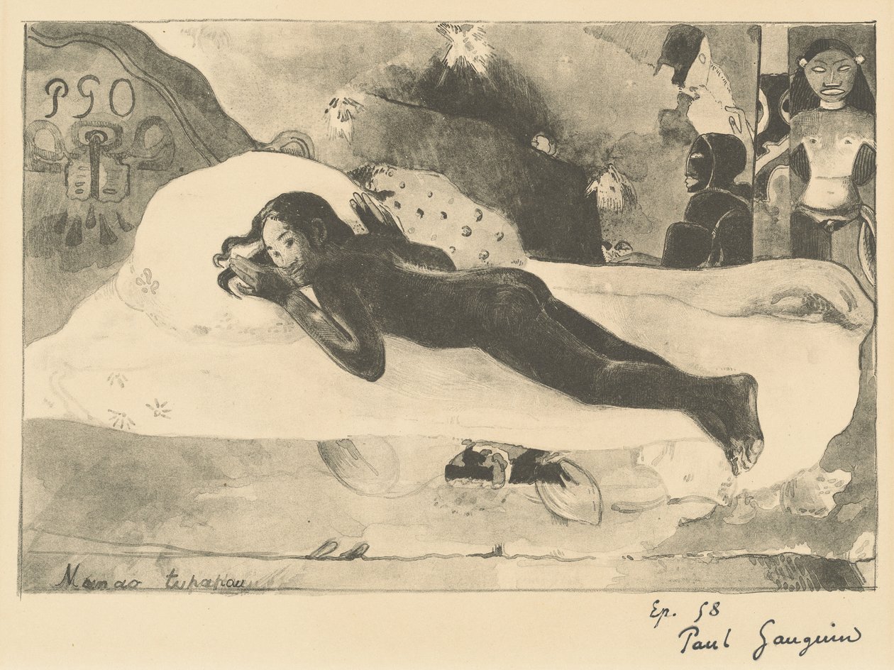 Manao Tupapau Nawiedzana przez ducha, 1894. autorstwa Paul Gauguin
