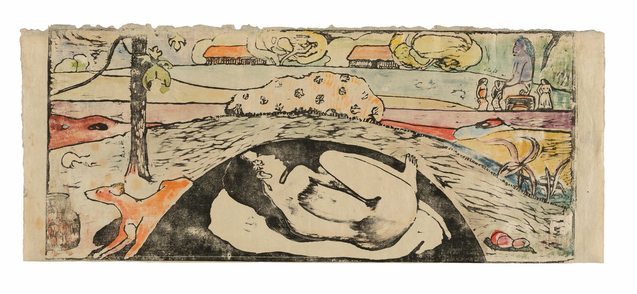 Manao tupapau (Ona myśli o duchu lub Duch myśli o niej) autorstwa Paul Gauguin