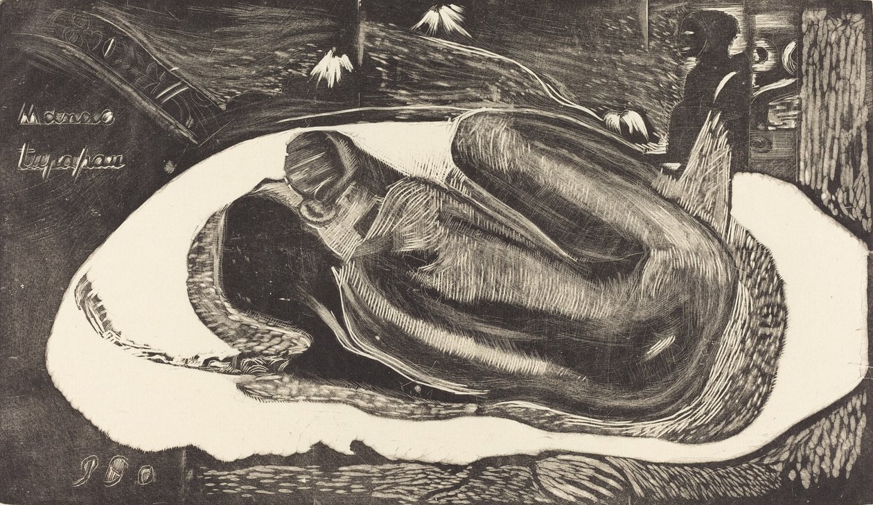 Manoa Tupapau Nawiedzana przez ducha, 18941895. autorstwa Paul Gauguin
