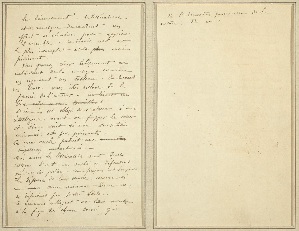 Strony rękopisu [verso] autorstwa Paul Gauguin