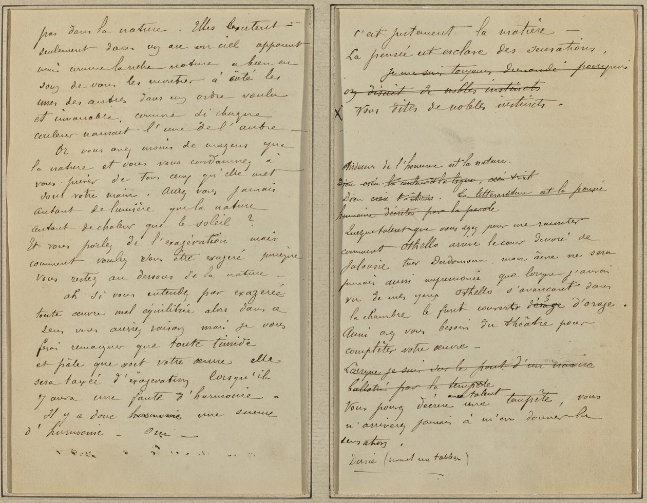 Strony rękopisu [verso] autorstwa Paul Gauguin