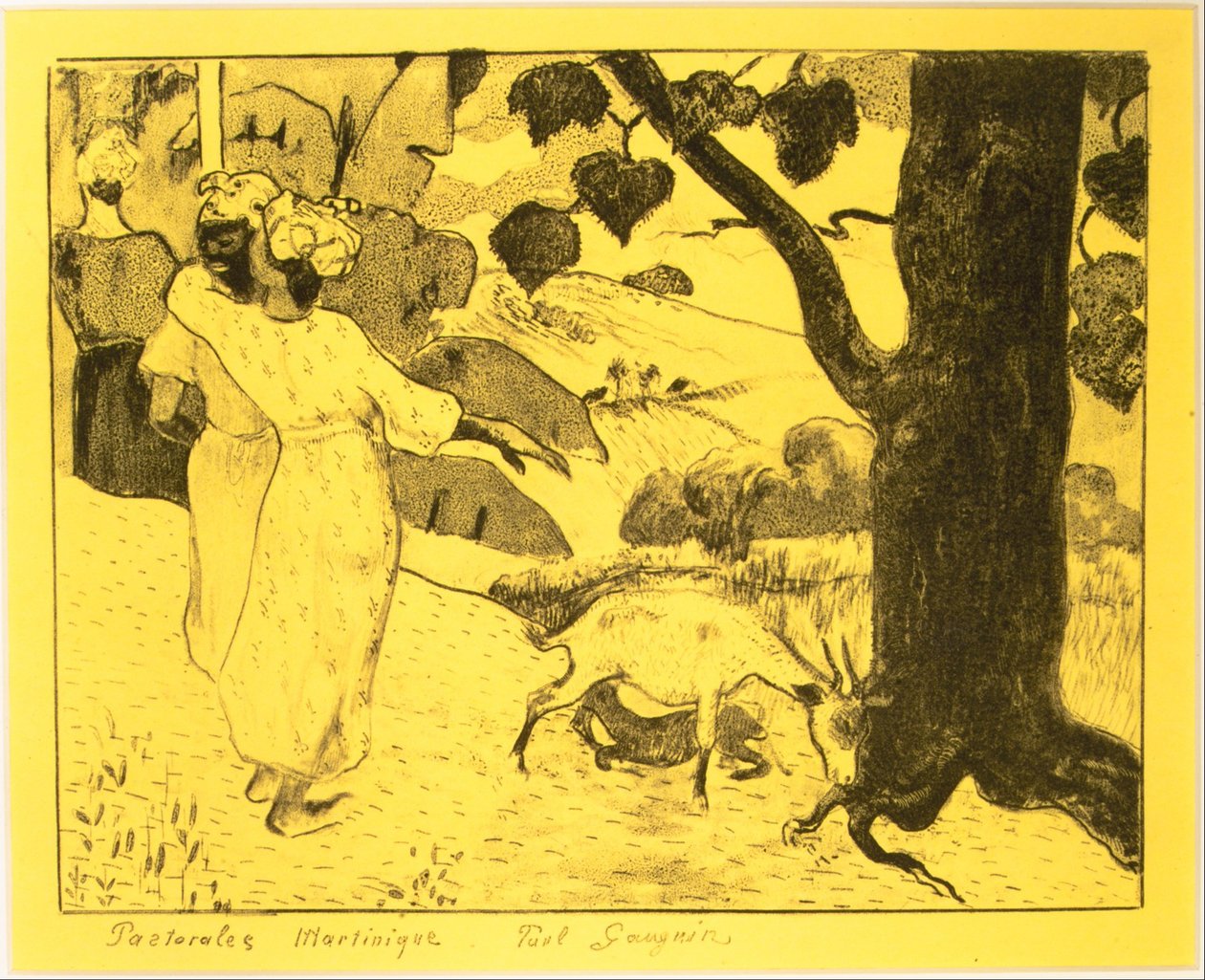 Pastorale z Martyniki, z Suity Volpini: Rysunki litograficzne, 1889., 1889. autorstwa Paul Gauguin