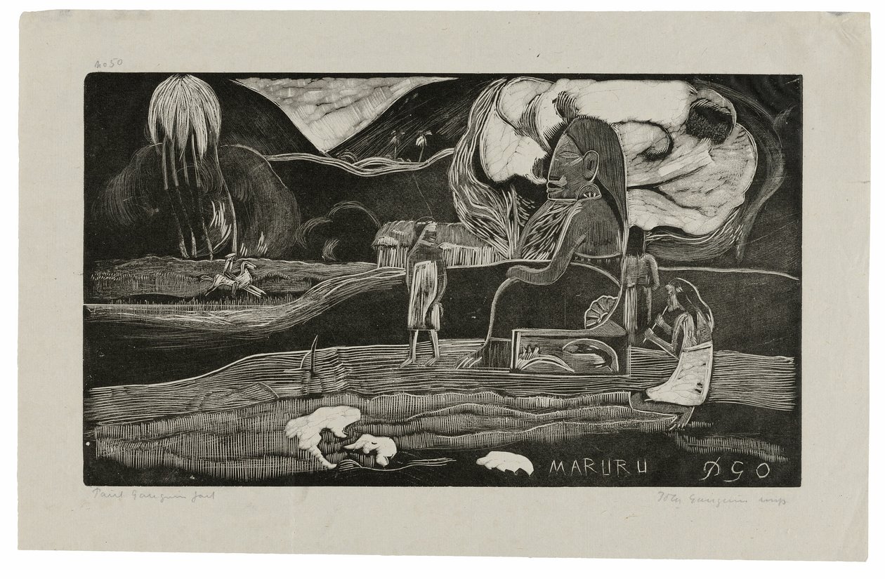 Maruru (Ofiary Wdzięczności), z Noa Noa Suite autorstwa Paul Gauguin