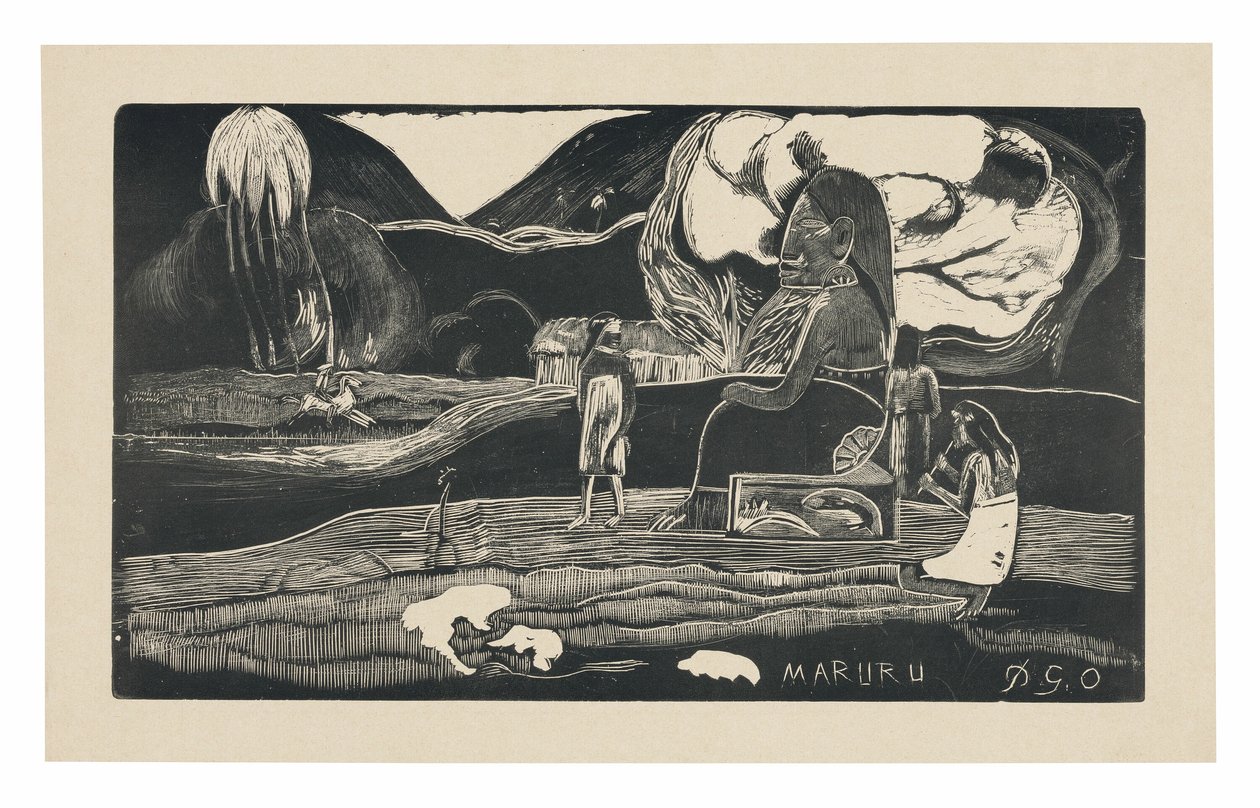 Maruru (Ofiary Wdzięczności), z Noa Noa Suite autorstwa Paul Gauguin