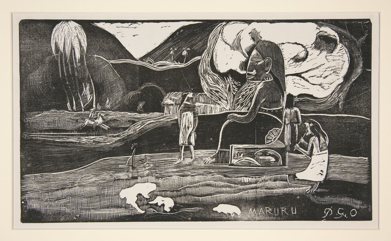 Maruru; Merci – Wyraz wdzięczności autorstwa Paul Gauguin