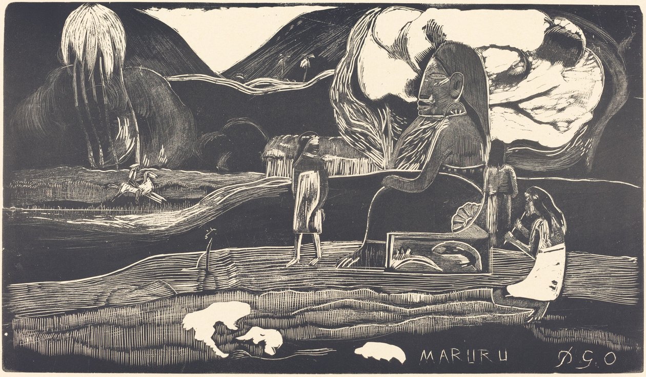 Maruru Dziękuję, 18941895. autorstwa Paul Gauguin