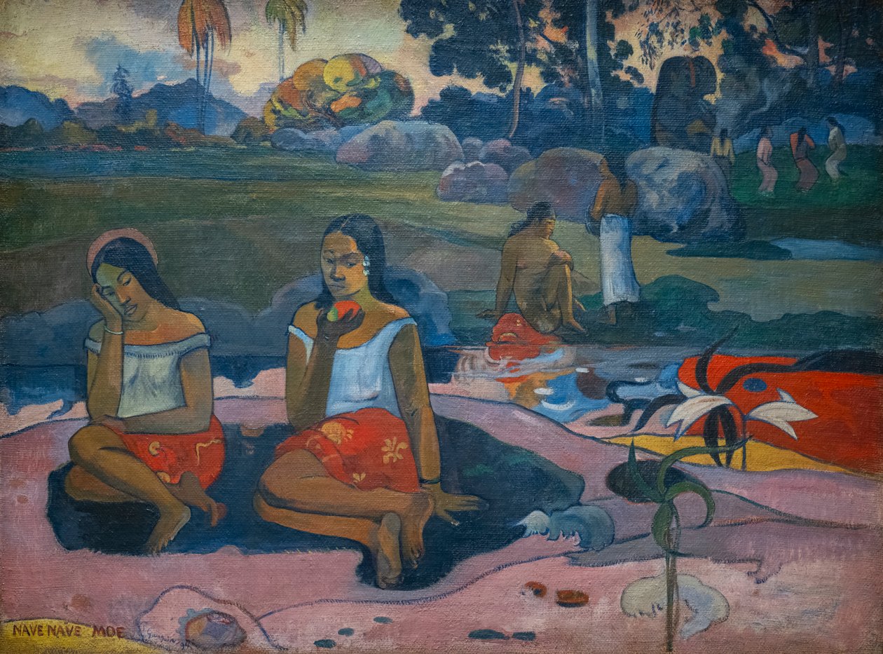 NAVE NAVE MOE (Święta Wiosna: Słodkie sny) autorstwa Paul Gauguin